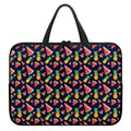 Watercolor Tropical Pattern Print Laptop Sleeve With Handle