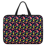 Watercolor Tropical Pattern Print Laptop Sleeve With Handle