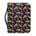Watercolor Tropical Pattern Print Leather Bible Cover