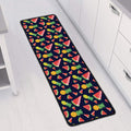 Watercolor Tropical Pattern Print Long Kitchen Mat