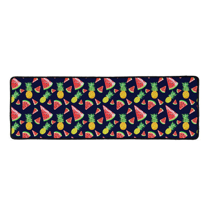 Watercolor Tropical Pattern Print Long Kitchen Mat