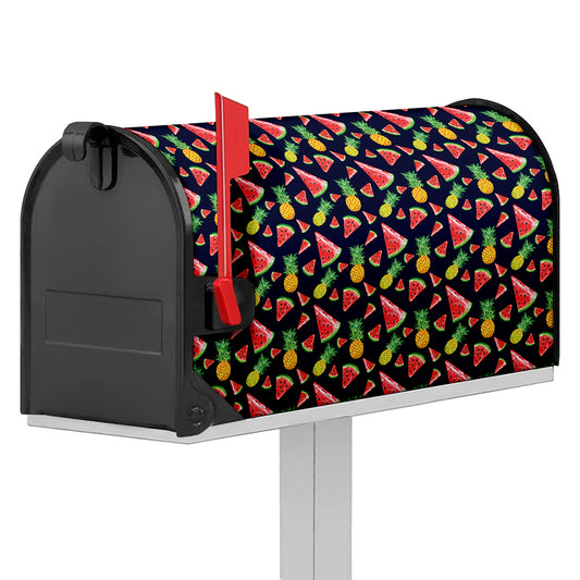Watercolor Tropical Pattern Print Mailbox Cover