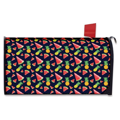 Watercolor Tropical Pattern Print Mailbox Cover