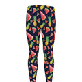 Watercolor Tropical Pattern Print Men's Leggings
