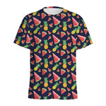 Watercolor Tropical Pattern Print Men's Sports T-Shirt