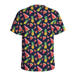 Watercolor Tropical Pattern Print Men's Sports T-Shirt
