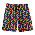 Watercolor Tropical Pattern Print Men's Swim Trunks