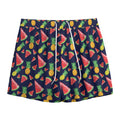 Watercolor Tropical Pattern Print Mesh Shorts