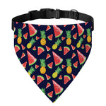 Watercolor Tropical Pattern Print Over The Collar Dog Bandana