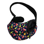 Watercolor Tropical Pattern Print Pet Sling Carrier