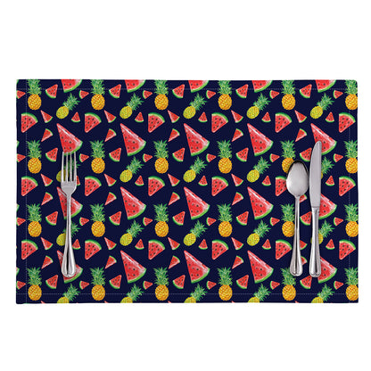 Watercolor Tropical Pattern Print Placemat