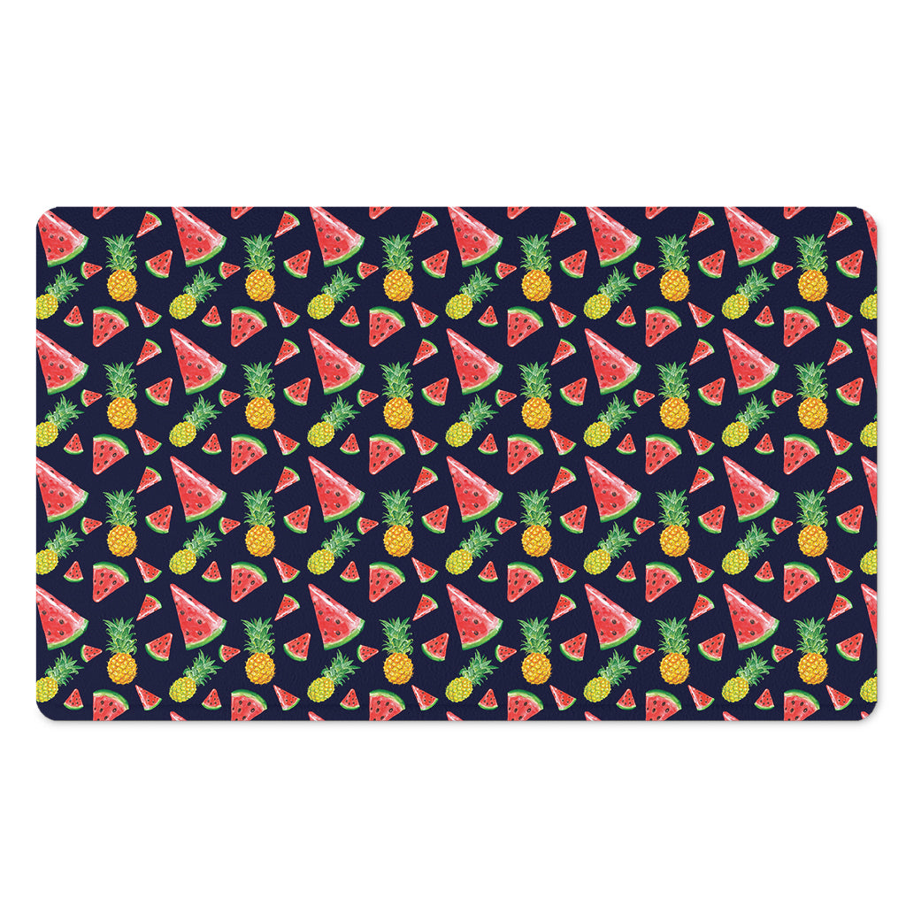 Watercolor Tropical Pattern Print Polyester Doormat
