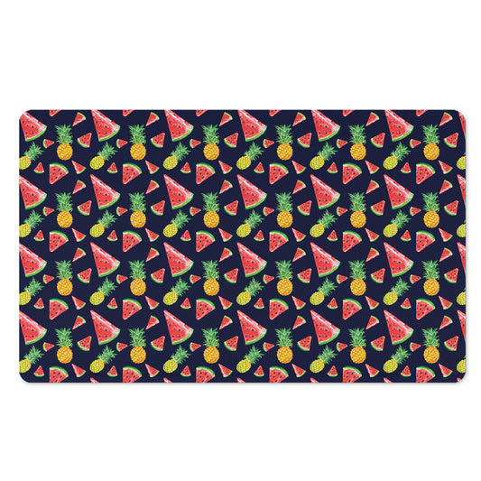 Watercolor Tropical Pattern Print Polyester Doormat