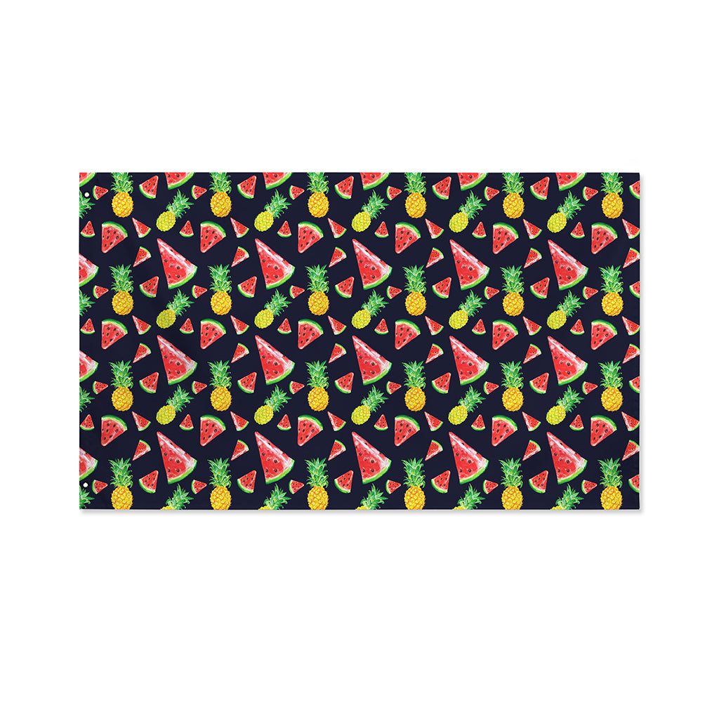 Watercolor Tropical Pattern Print Polyester Flag