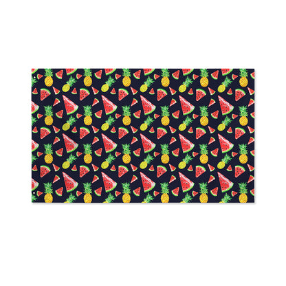 Watercolor Tropical Pattern Print Polyester Flag