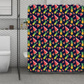 Watercolor Tropical Pattern Print Polyester Shower Curtain
