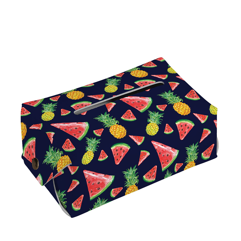 Watercolor Tropical Pattern Print Rectangle Tissue Box Cover