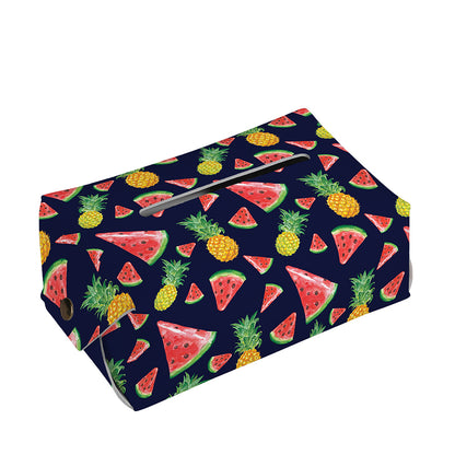 Watercolor Tropical Pattern Print Rectangle Tissue Box Cover