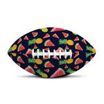 Watercolor Tropical Pattern Print Rugby Ball