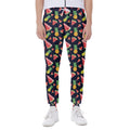 Watercolor Tropical Pattern Print Joggers