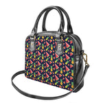 Watercolor Tropical Pattern Print Shoulder Handbag