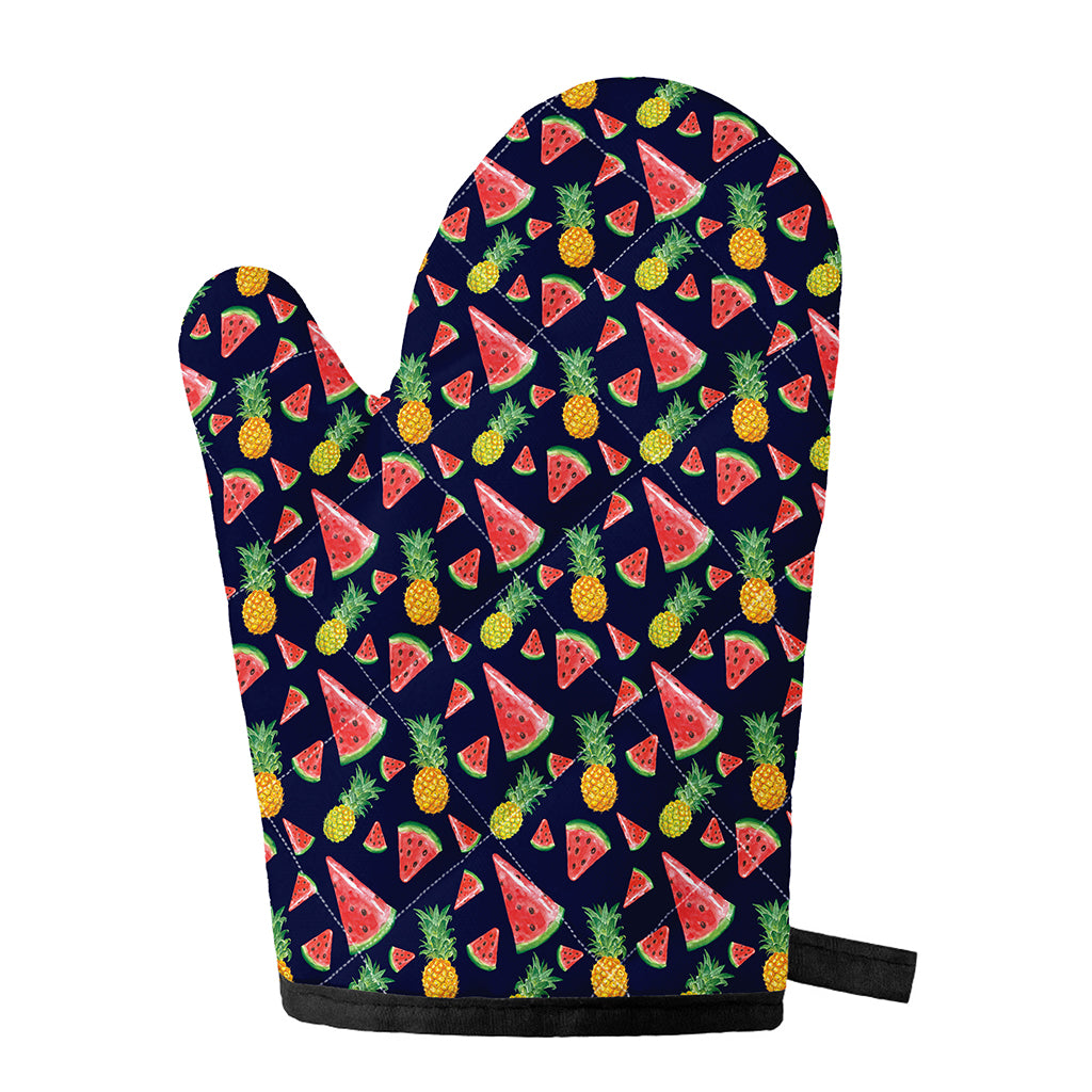 Watercolor Tropical Pattern Print Single Oven Mitt