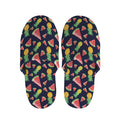 Watercolor Tropical Pattern Print Slippers