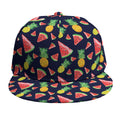 Watercolor Tropical Pattern Print Snapback Cap