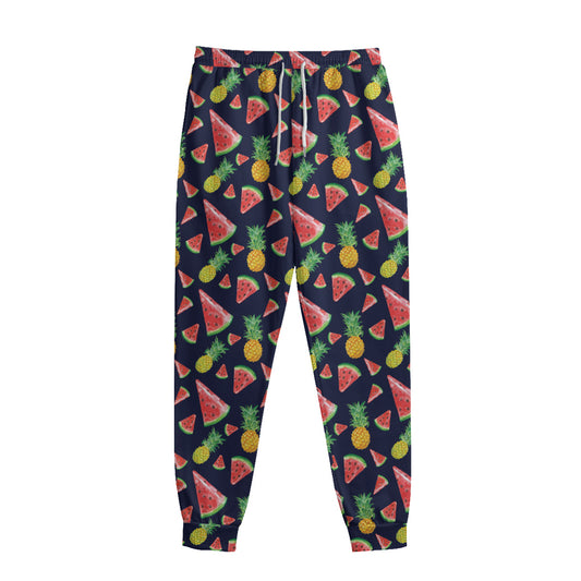 Watercolor Tropical Pattern Print Sweatpants