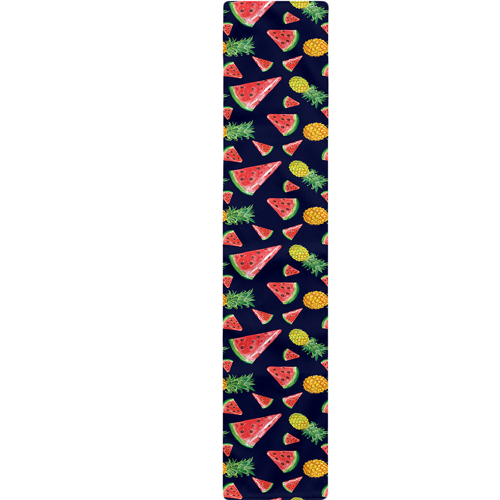 Watercolor Tropical Pattern Print Table Runner