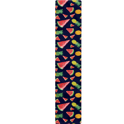 Watercolor Tropical Pattern Print Table Runner