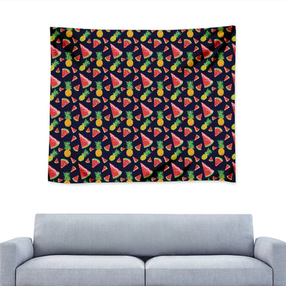 Watercolor Tropical Pattern Print Tapestry