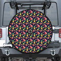 Watercolor Tropical Pattern Print Tire Cover With Camera Hole