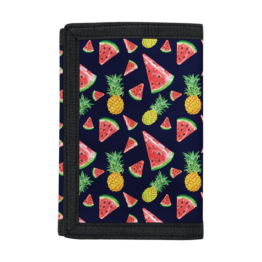 Watercolor Tropical Pattern Print Trifold Wallet