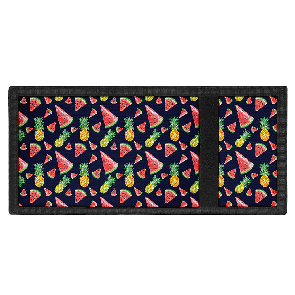Watercolor Tropical Pattern Print Trifold Wallet