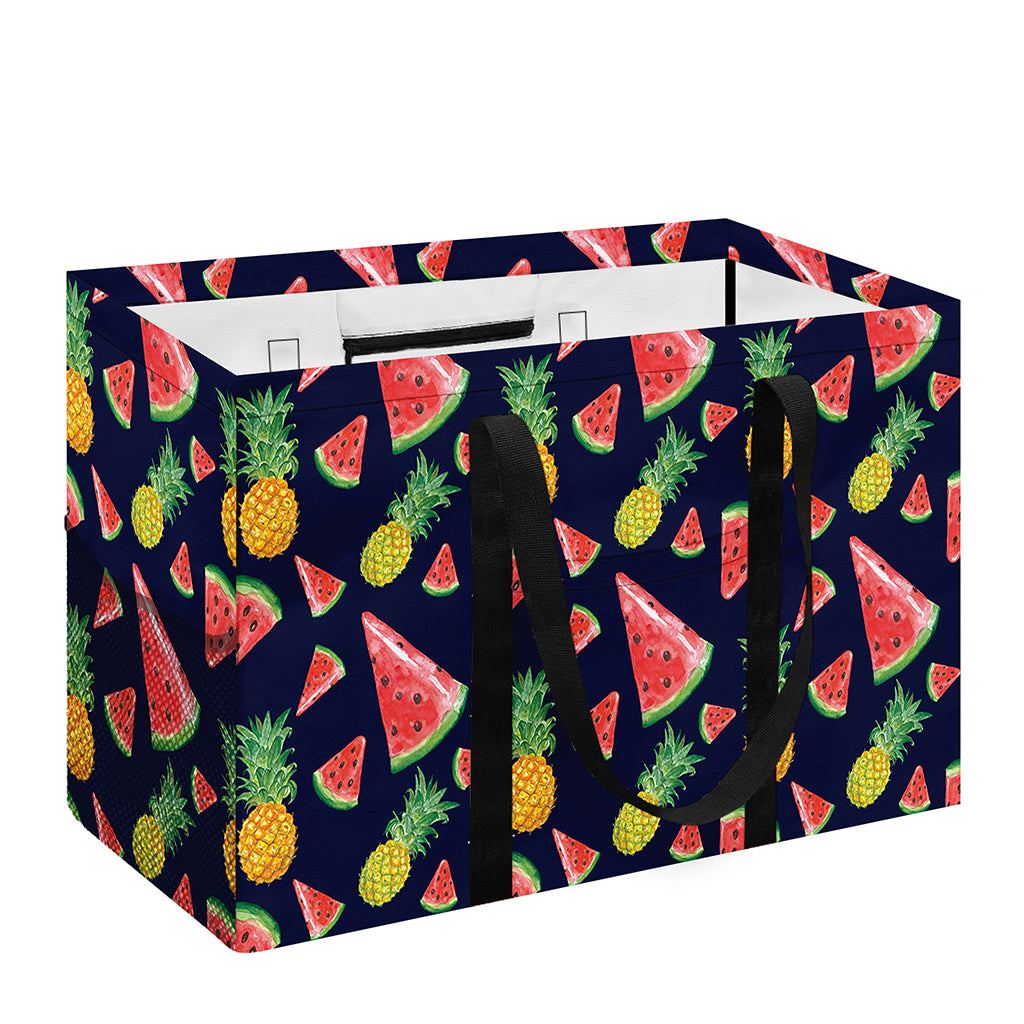 Watercolor Tropical Pattern Print Utility Tote Bag