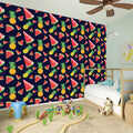 Watercolor Tropical Pattern Print Wall Sticker