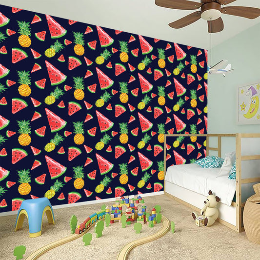 Watercolor Tropical Pattern Print Wall Sticker