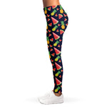 Watercolor Tropical Pattern Print Women's Leggings