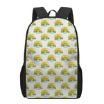 Watercolor Turtle Pattern Print 17 Inch Backpack