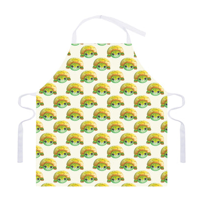 Watercolor Turtle Pattern Print Adjustable Apron