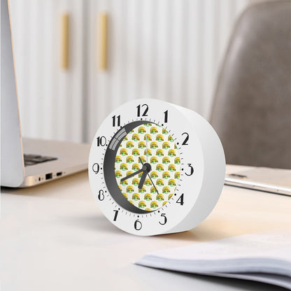Watercolor Turtle Pattern Print Alarm Clock