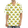 Watercolor Turtle Pattern Print Aloha Shirt