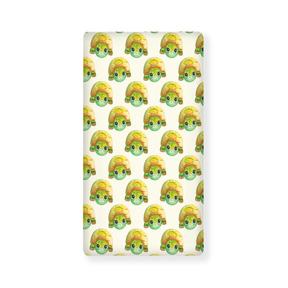 Watercolor Turtle Pattern Print Baby Crib Sheet