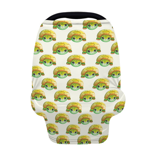 Watercolor Turtle Pattern Print Baby Seat Cover
