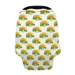 Watercolor Turtle Pattern Print Baby Seat Cover
