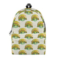 Watercolor Turtle Pattern Print School Backpack