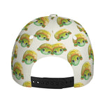 Watercolor Turtle Pattern Print Baseball Cap