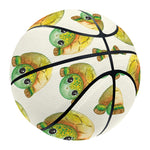 Watercolor Turtle Pattern Print Basketball