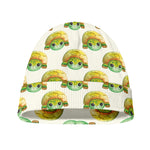 Watercolor Turtle Pattern Print Beanie